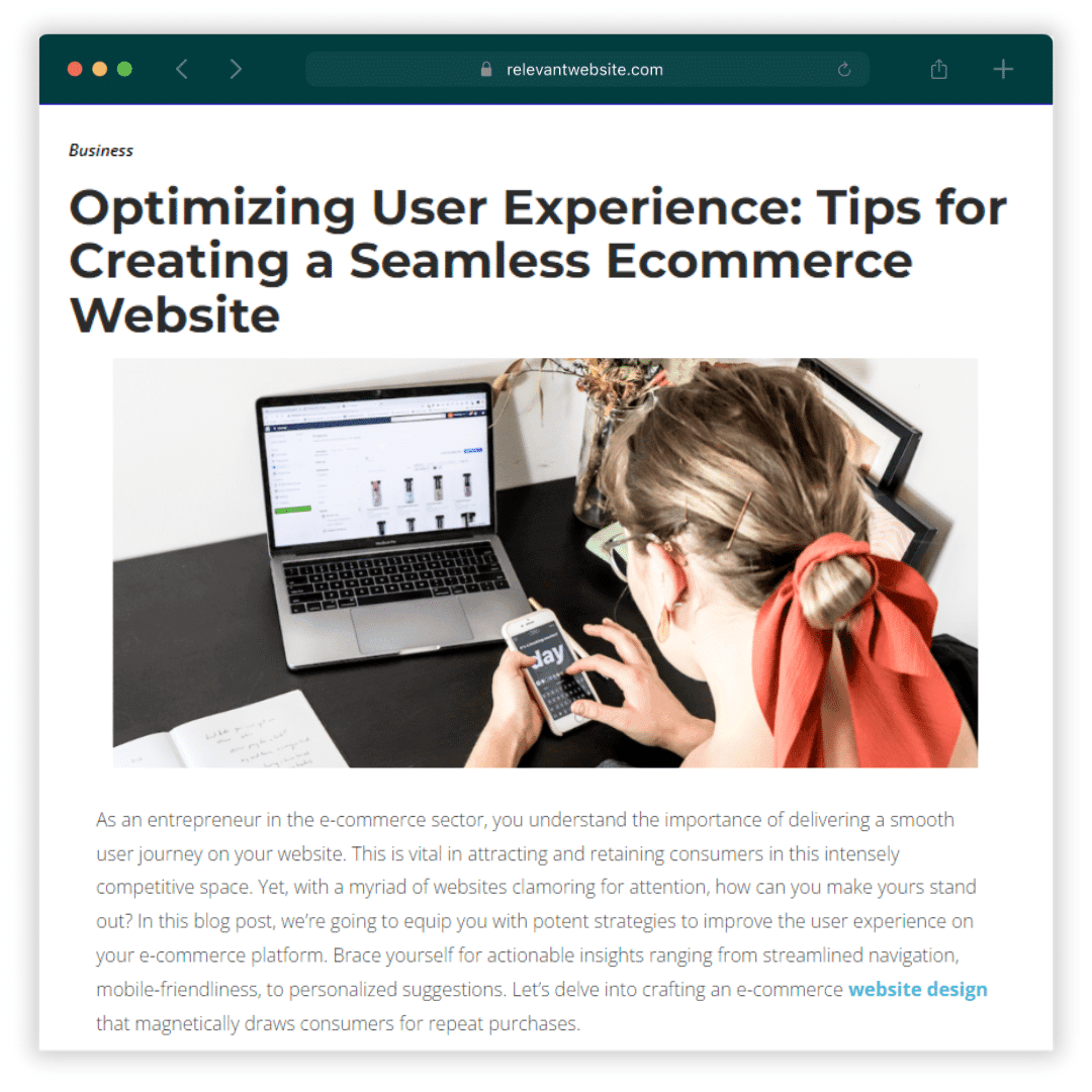Backlink ecommerce contextual relevante