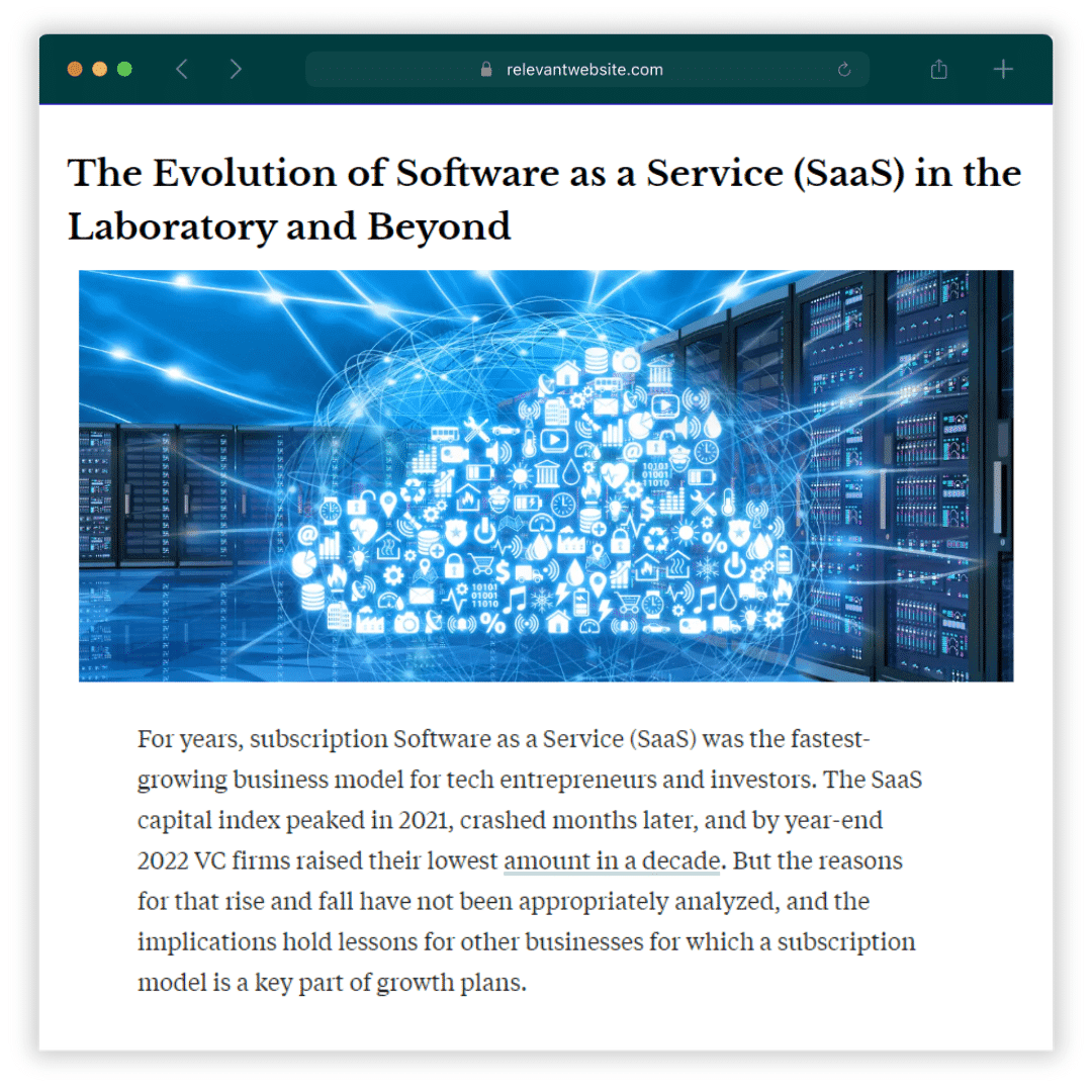 Backlink software contextual relevante