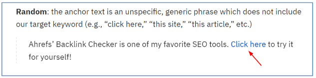 Exemplu Anchor Text Generic click aici