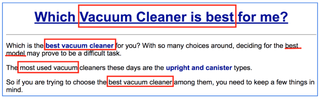 Optimizare Anchor Text intern site web