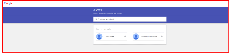 Google Alerts tracker mențiuni brand
