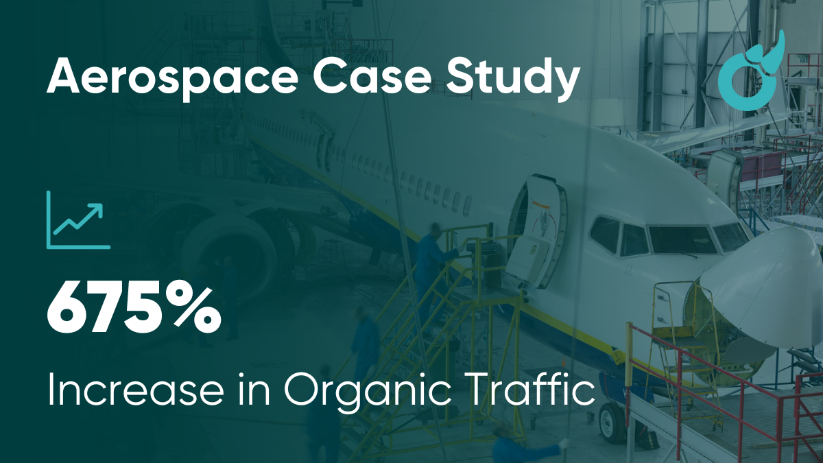 Producător aerospațial - 675% creștere a traficului organic